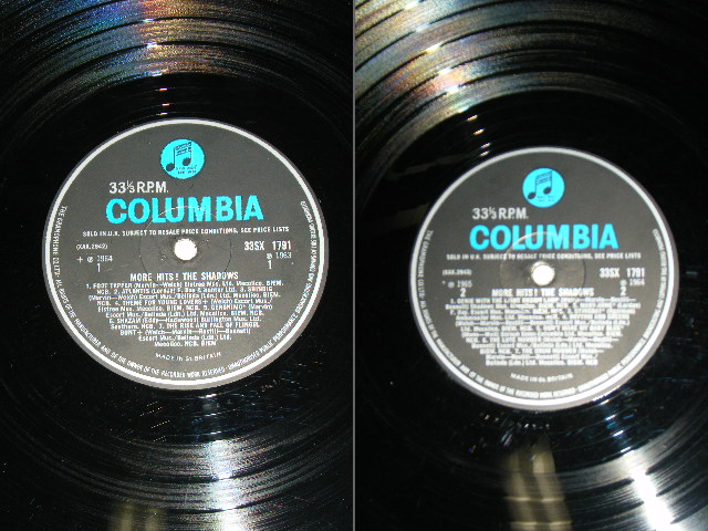 画像: THE SHADOWS - MORE HITS!  ( Ex++/Ex+++  ) / 1965 UK ORIGINAL "BLUE Columbia " Label MONO LP 