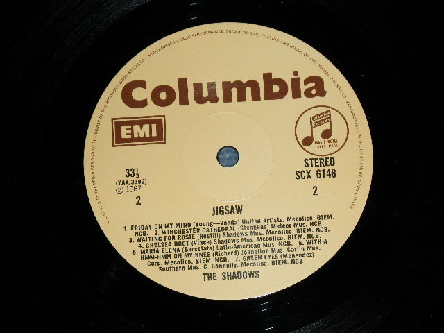 画像: THE SHADOWS - JIGSAW   ( Ex+++/MINT-  ) / 1970's? UK REISSUE  "Light Brown " Label STEREO Used  LP 