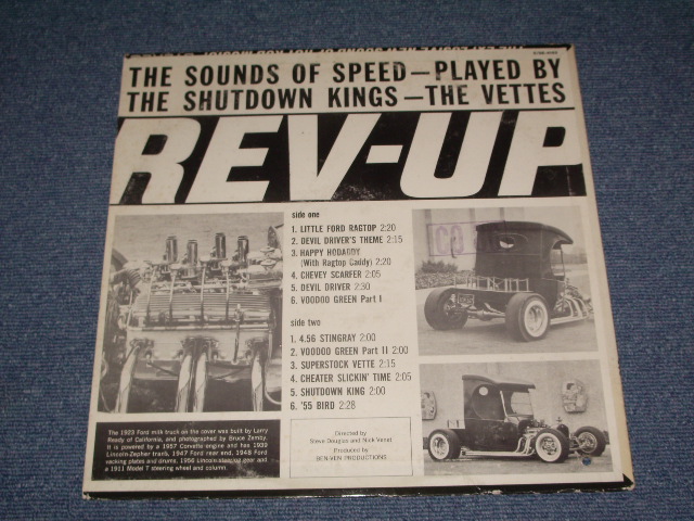 画像: THE VETTES - REV-UP   / 1963 US ORIGINAL Mono LP 