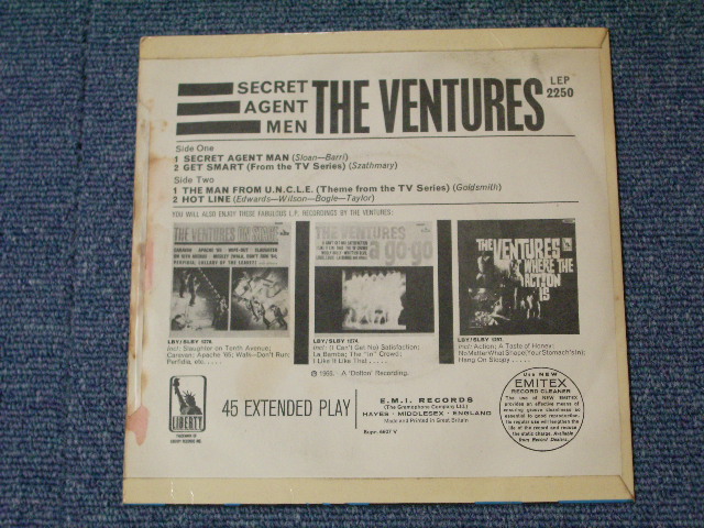 画像: THE VENTURES -SECRET AGENT MAN  / 1966 UK Original 7" EP With PICTURE SLEEVE 