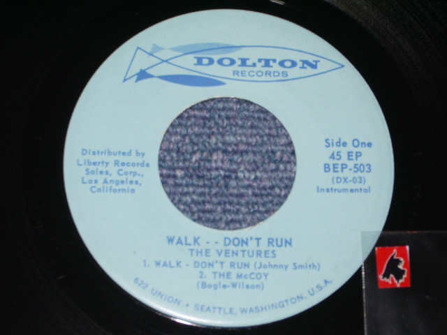 画像: THE VENTURES - WALK-DON'T RUN   With AUTO GRAPHED SIGNED  / 1960 US ORIGINAL 7"EP + PICTURE SLEEVE