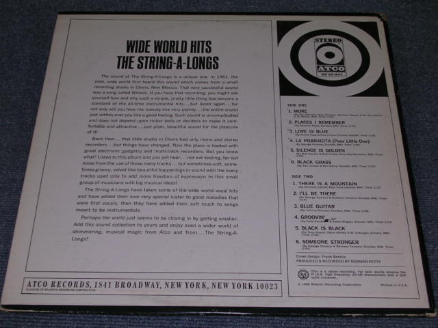 画像: THE STRING-A-LONGS  -  WIDE WORLD HITS / 1968 US ORIGINAL STEREO LP 