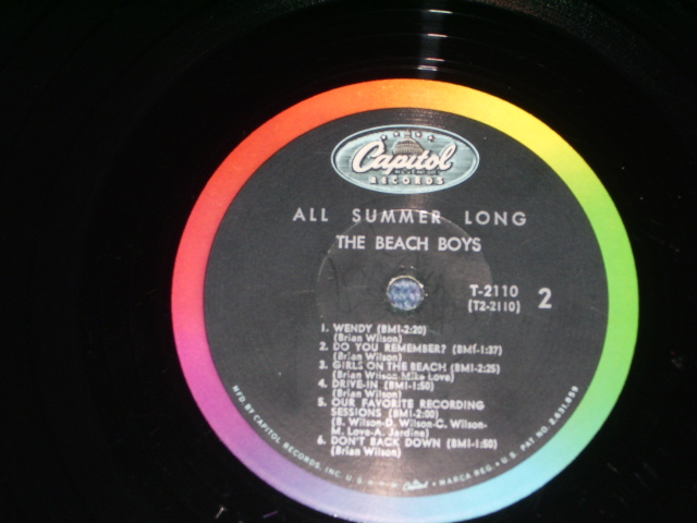 画像: The BEACH BOYS - ALL SUMMER LONG  ( "DON'T BACK DOWN" Ex/Ex+ ) / 1964 US ORIGINAL MONO LP