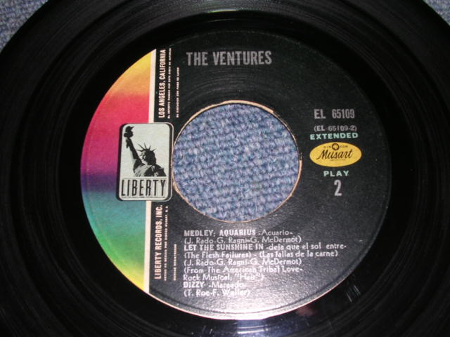 画像: THE VENTURES  - HAWAII FIVE-O  / 1969 MEXICO ORIGINAL EP+Picture Sleeve