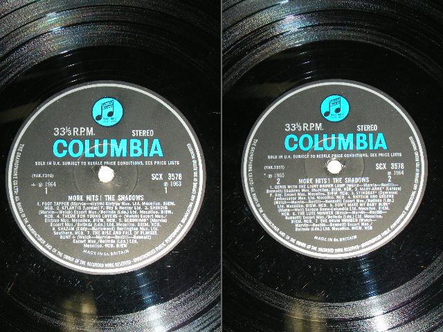 画像: THE SHADOWS - MORE HITS!  ( Ex++/Ex++  ) / 1965 UK ORIGINAL "BLUE Columbia " Label STEREO Used LP 