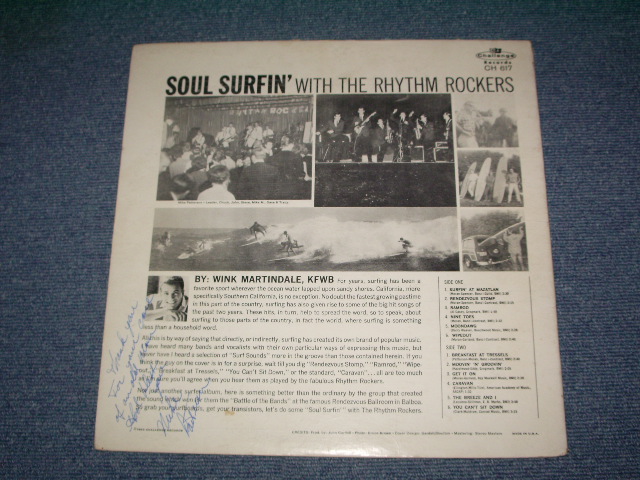 画像: RHYTHM ROCERS - SOUL SURFIN' / 1963 US ORIGINAL White Label Promo MONO LP 