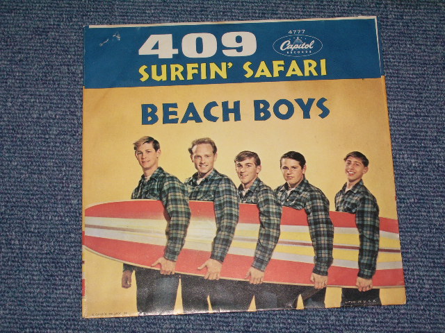 画像: THE BEACH BOYS -  SURFIN' SAFARI  (  NON-GLOSSY PS )/ 1962 US  Original 7"Single  With PICTURE SLEEVE 