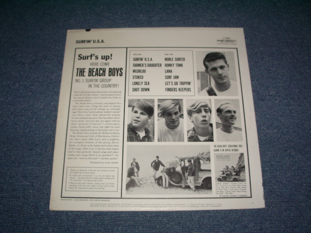 画像: The BEACH BOYS - SURFIN' USA ( Ex++/MINT- ) / 1963 US ORIGINAL MONO LP