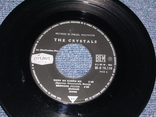 画像: THE CRYSTALS - DA DOO RON RON  / 1963 FRANCE  ORIGINAL  7" EP