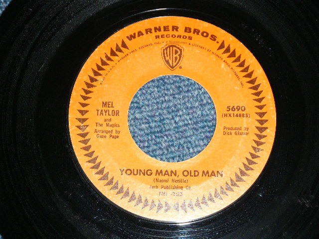 画像: MEL TAYLOR of The VENTURES - YOUNG MAN, OLD MAN ( Matrix # HX-14885-1D/14886-1D :  Ex+++/ Ex+++ ) / 1965 US ORIGINAL 7"SINGLE