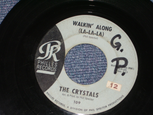 画像: THE CRYSTALS - HE 'S SURE THE BOY I LOVE ( Matrix # 45-TCY-9 RE-1 : non Credit : BLUE  LABEL  Ex/Ex ) / 1962 US ORIGINAL 7" SINGLE 