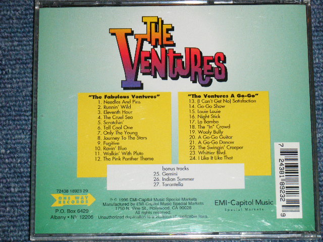 画像: THE VENTURES - THE FABULOUS + A GO GO  ( 2 in 1+ BONUS TRACK ) / 1996 US Used CD 