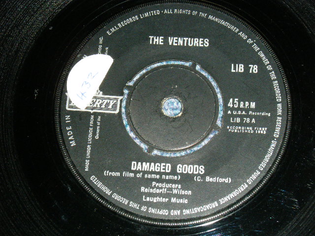 画像: THE VENTURES - THE NINTH WAVE ( Ex+++/Ex+++ ) /1963  UK ORIGINAL 7" SINGLE 