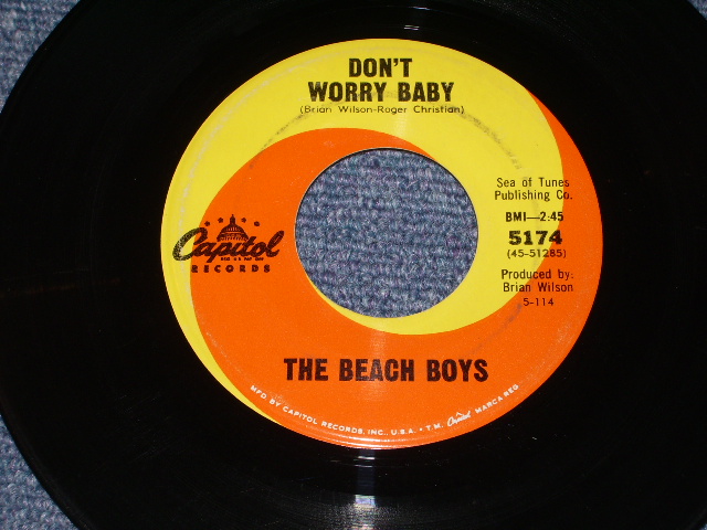 画像: THE BEACH BOYS - DON'T WORRY BABY  /  1964 US  Original Ex/Ex-  7"Single With Picture Sleeve  