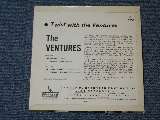 画像: THE VENTURES - TWIST WITH THE VENTURES / 1962 UK Original 7" EP With PICTURE SLEEVE 