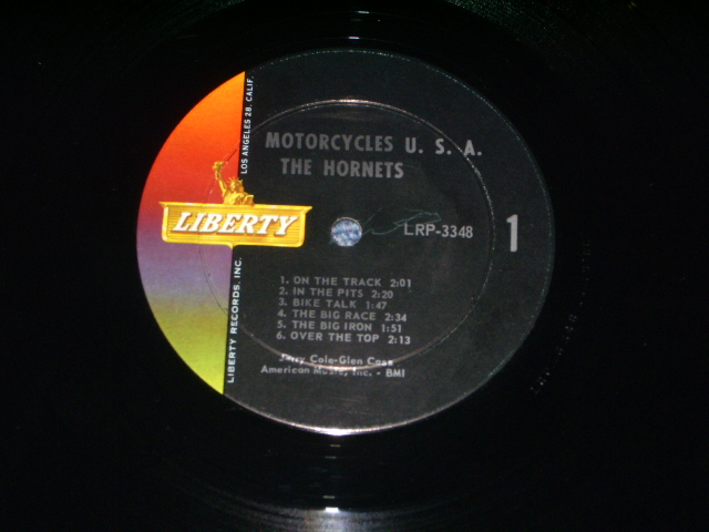 画像: THE HORNETS ( JERRY COLE on GUITAR ) - MOTORCYCLES U.S.A.  ( Ex++/Ex+++) / 1963 US ORIGINALMono LP 