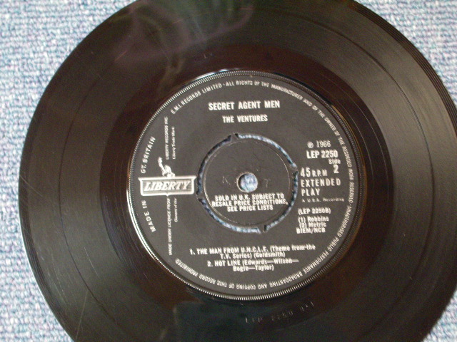 画像: THE VENTURES -SECRET AGENT MAN  / 1966 UK Original 7" EP With PICTURE SLEEVE 