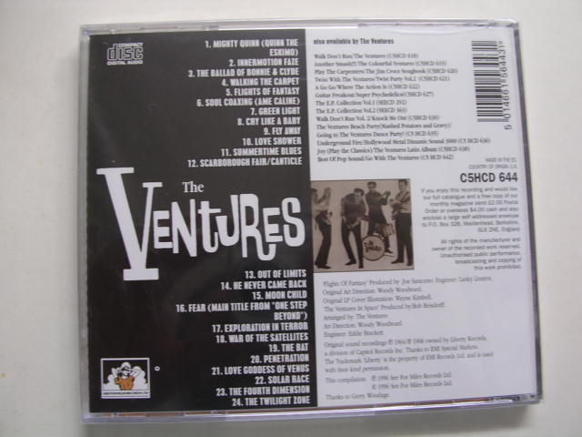 画像: THE VENTURES - FLIGHTS OF FANTASY + IN SPACE ( 2 in 1 )/ 1996  UK& EU SEALED   CD 