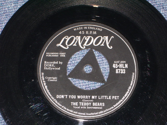 画像: TEDDY BEARS - TO KNOW HIM, IS TO LOVE HIM  ( 1st Single: Ex++ /Ex++ ) / 1958 UK ORIGINAL  7" SINGLE 