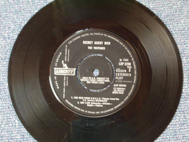 画像: THE VENTURES -SECRET AGENT MAN  / 1966 UK Original 7" EP With PICTURE SLEEVE 