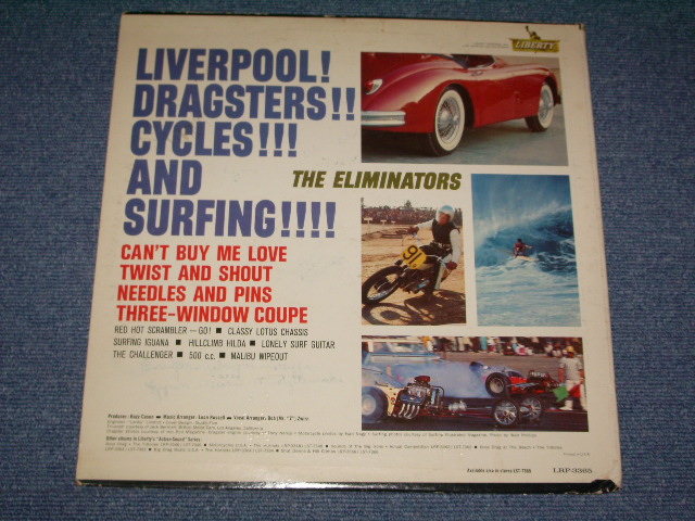 画像: THE ELIMINATORS  - LIVERPOOL! DRAGSTERS!! CYCLES!!! SURFING!!!!  ( MONO : Ex-/Ex+ ) / 1964 US ORIGINAL Mono LP 