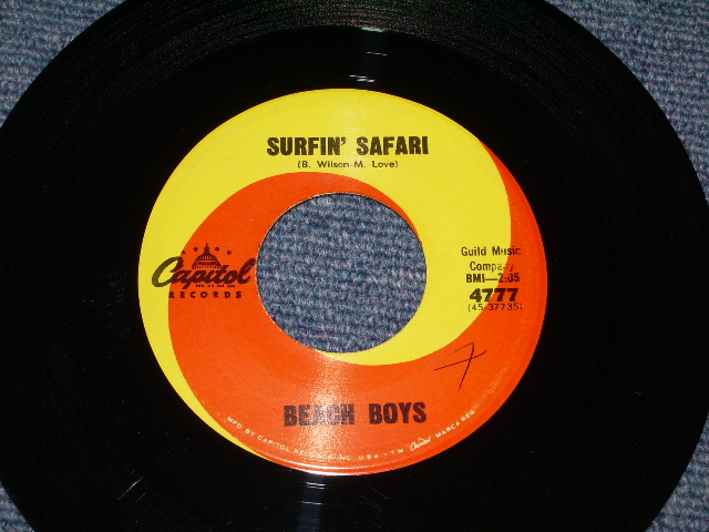 画像: THE BEACH BOYS -  SURFIN' SAFARI  (  NON-GLOSSY PS )/ 1962 US  Original 7"Single  With PICTURE SLEEVE 