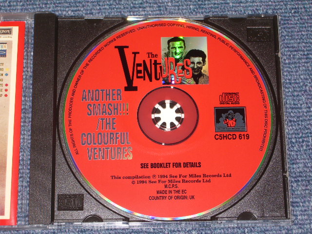 画像: THE VENTURES - ANOTHER SMASH + THE COLORFUL ( 2 in 1 )/ 1994  UK& EU  USED   CD  MINT-/MINT