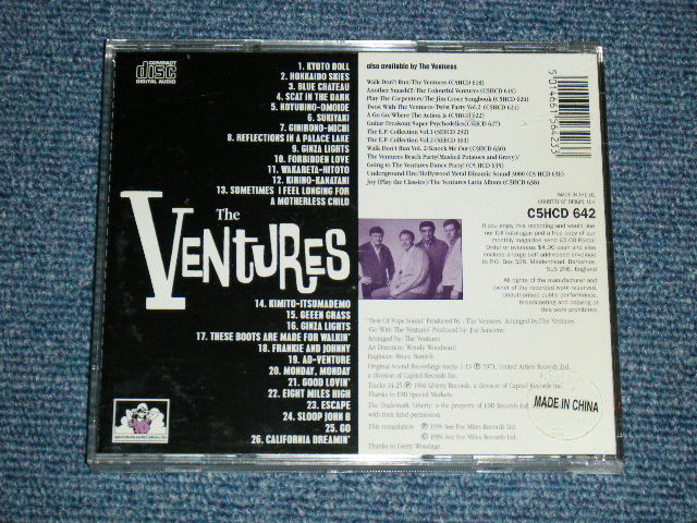 画像: THE VENTURES -  BEST OF POPS SOUND + GO WITH ( 2 in 1 )/ 1996 UK& EU Used  CD 