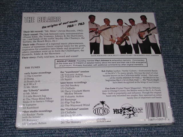 画像: THE BELAIRS - THE ORIGINALS OF SURF MUSIC 1960-1963 /  US Brand New Sealed  CD 