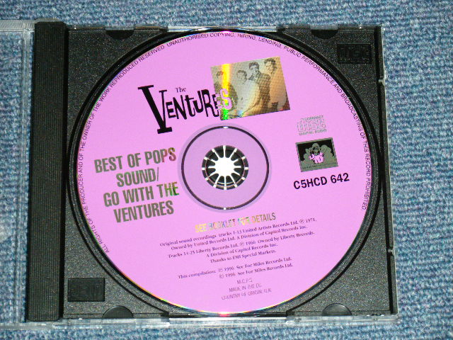 画像: THE VENTURES -  BEST OF POPS SOUND + GO WITH ( 2 in 1 )/ 1996 UK& EU Used  CD 