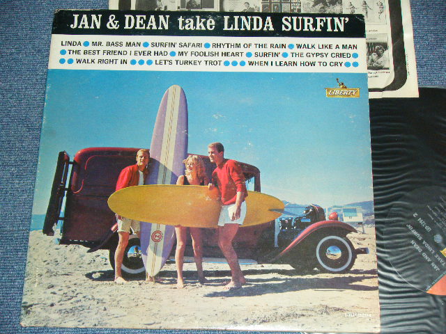 画像1: JAN & DEAN - TAKE LINDA SURFIN'  ( Ex+/Ex+++,Ex++  )   / 1963 US ORIGINAL MONO  LP 