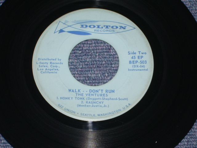 画像: THE VENTURES - WALK-DON'T RUN ( Matrix Number DX-03-3/DX-04-2) / 1960 US ORIGINAL 7"45EP + PICTURE SLEEVE