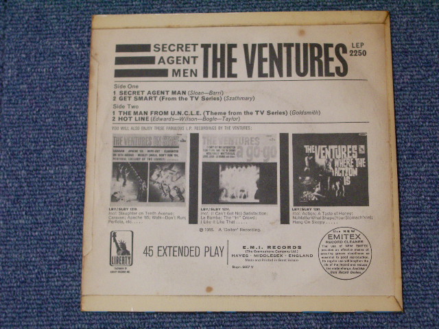 画像: THE VENTURES -SECRET AGENT MAN  / 1966 UK Original 7" EP With PICTURE SLEEVE 