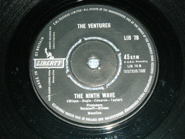 画像1: THE VENTURES - THE NINTH WAVE ( MINT-/MINT- ) /1963  UK ORIGINAL 7" SINGLE 