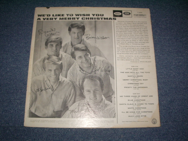 画像: The BEACH BOYS - CHRISTMAS ALBUM  ( Ex-/Ex++,Ex+ ) / 1964 US ORIGINAL MONO LP