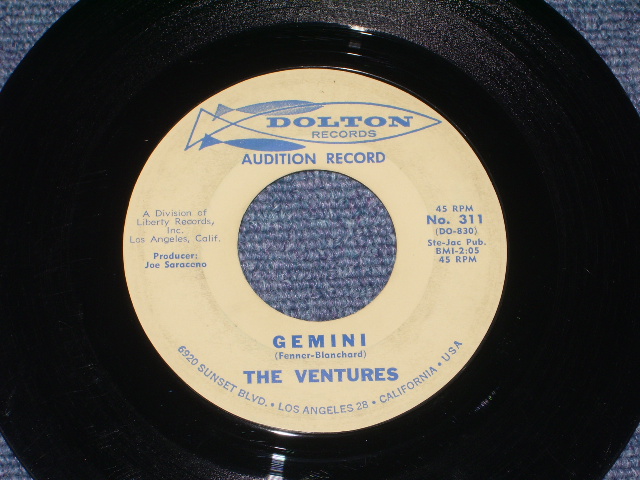 画像: THE VENTURES - LA BAMBA ( Ex++/Ex++ )  /1965 US ORIGINAL AUDITION LABEL PROMO 7" SINGLE 