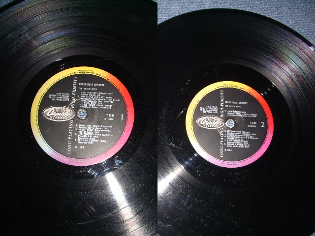 画像: The BEACH BOYS - CONCERT ( MATRIX NUMBER  T 1 & 2 -2198-1N  Ex+/Ex ) / 1964 UK ORIGINAL MONO LP